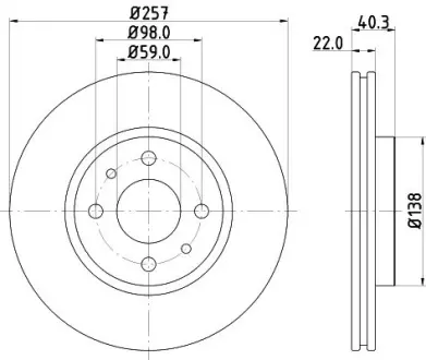 Тормозной диск HELLA PAGID 51811