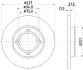 Тормозной диск HELLA PAGID 52003 (фото 1)