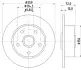 Тормозной диск HELLA PAGID 52020 (фото 1)