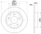Тормозной диск HELLA PAGID 52021 (фото 1)