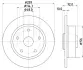 Тормозной диск HELLA PAGID 52022 (фото 1)