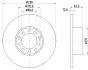 Тормозной диск HELLA PAGID 52103 (фото 1)