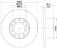 Тормозной диск HELLA PAGID 52104 (фото 1)