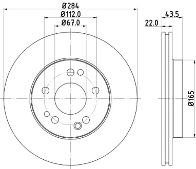 Тормозной диск HELLA PAGID 52117