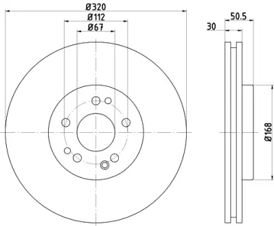 Тормозной диск HELLA PAGID 52131