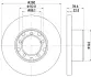 Тормозной диск HELLA PAGID 52134 (фото 1)