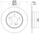 Тормозной диск HELLA PAGID 52153 (фото 1)