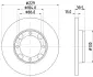 Тормозной диск HELLA PAGID 52204 (фото 1)