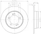 Тормозной диск HELLA PAGID 52205 (фото 1)