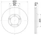 Тормозной диск HELLA PAGID 52209 (фото 1)