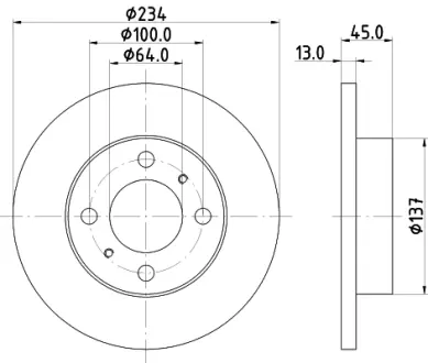 Тормозной диск HELLA PAGID 52217