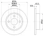Тормозной диск HELLA PAGID 52315 (фото 1)