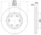 Тормозной диск HELLA PAGID 52321 (фото 1)