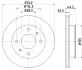 Тормозной диск HELLA PAGID 52328 (фото 1)