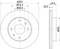 Тормозной диск HELLA PAGID 52329 (фото 1)