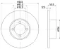 Тормозной диск HELLA PAGID 52402 (фото 1)
