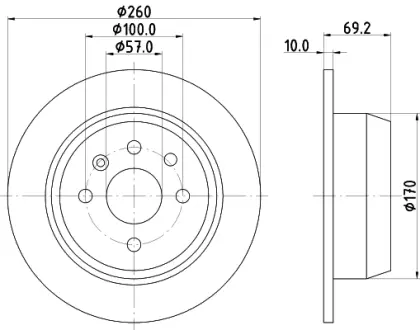 Тормозной диск HELLA PAGID 52408