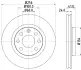 Тормозной диск HELLA PAGID 52415 (фото 1)