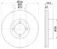 Тормозной диск HELLA PAGID 52422 (фото 1)