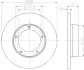 Тормозной диск HELLA PAGID 52513 (фото 1)