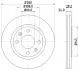 Тормозной диск HELLA PAGID 52517 (фото 1)