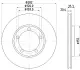 Тормозной диск HELLA PAGID 52602 (фото 1)