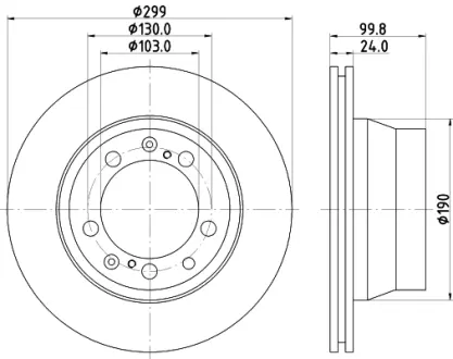 Тормозной диск HELLA PAGID 52611