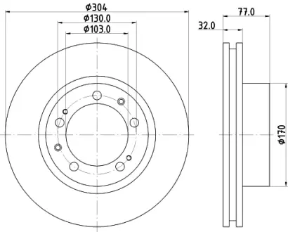 Тормозной диск HELLA PAGID 52615