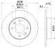 Тормозной диск HELLA PAGID 52804 (фото 1)
