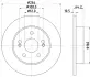 Тормозной диск HELLA PAGID 52808 (фото 1)
