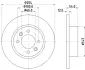 Тормозной диск HELLA PAGID 52812 (фото 1)