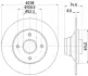 Тормозной диск HELLA PAGID 52818 (фото 1)