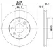 Тормозной диск HELLA PAGID 52820 (фото 1)