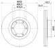 Тормозной диск HELLA PAGID 52822 (фото 1)
