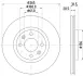 Тормозной диск HELLA PAGID 52828 (фото 1)