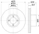 Тормозной диск HELLA PAGID 52908 (фото 1)