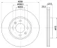 Тормозной диск HELLA PAGID 53009 (фото 1)