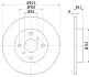 Тормозной диск HELLA PAGID 53605 (фото 1)