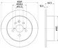 Тормозной диск HELLA PAGID 53610 (фото 1)