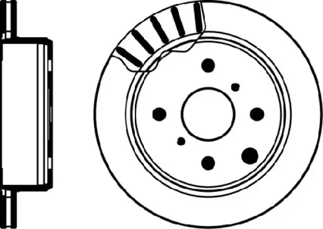 Тормозной диск HELLA PAGID 53632