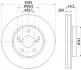 Тормозной диск HELLA PAGID 53643 (фото 1)