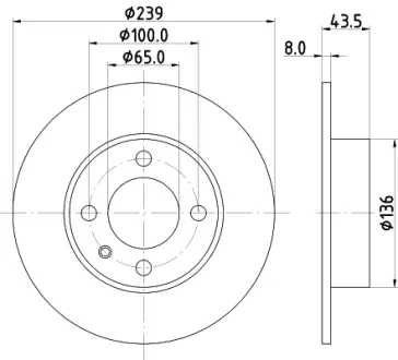 Тормозной диск HELLA PAGID 53904