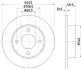 Тормозной диск HELLA PAGID 53928 (фото 1)