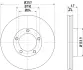 Тормозной диск HELLA PAGID 53932 (фото 1)