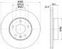 Тормозной диск HELLA PAGID 53958 (фото 1)