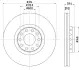 Тормозной диск HELLA PAGID 53970 (фото 1)