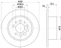 Тормозной диск HELLA PAGID 54001 (фото 1)