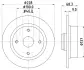 Тормозной диск HELLA PAGID 54006 (фото 1)