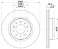 Тормозной диск HELLA PAGID 54014 (фото 1)
