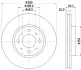 Тормозной диск HELLA PAGID 54017 (фото 1)